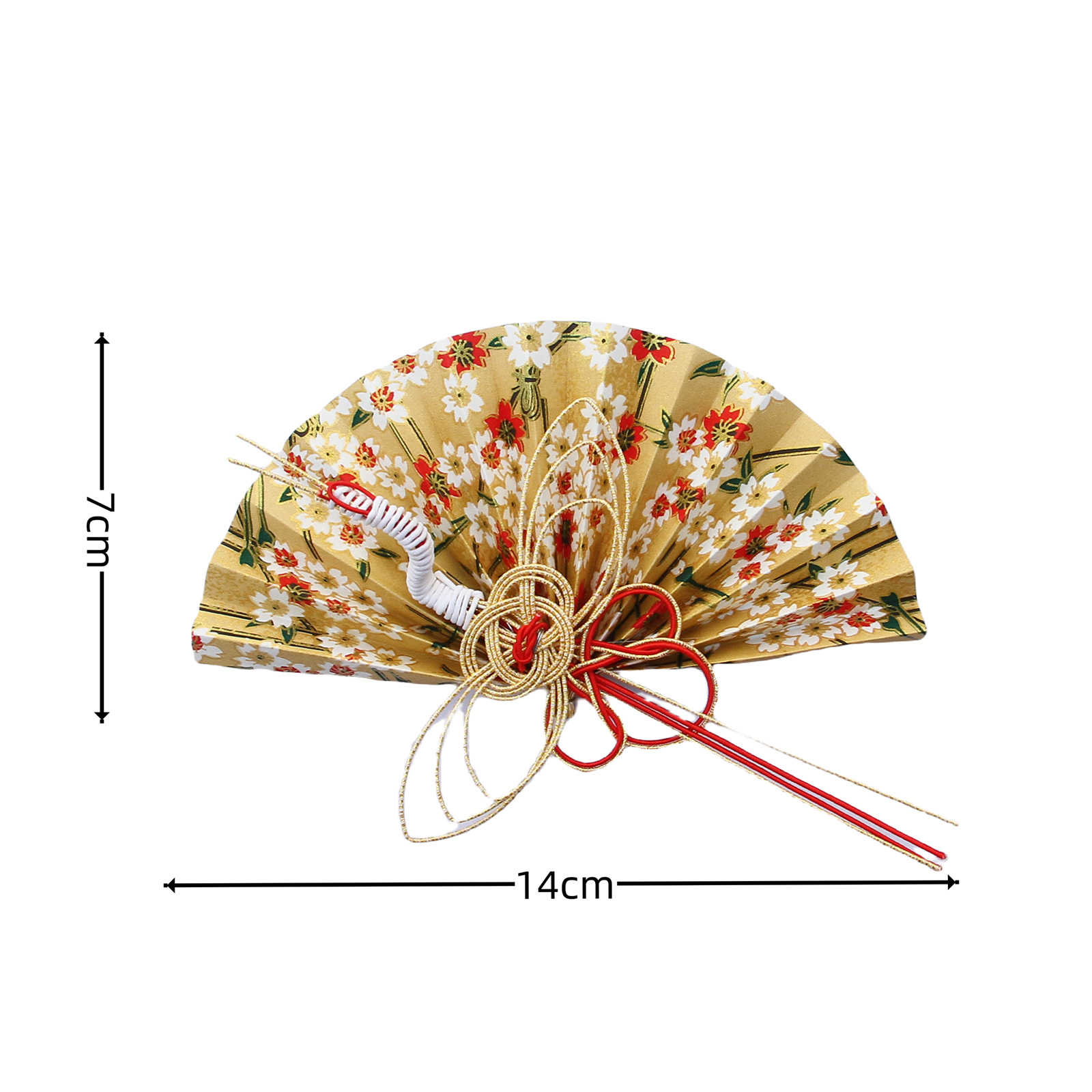 中号黄白花带仙鹤